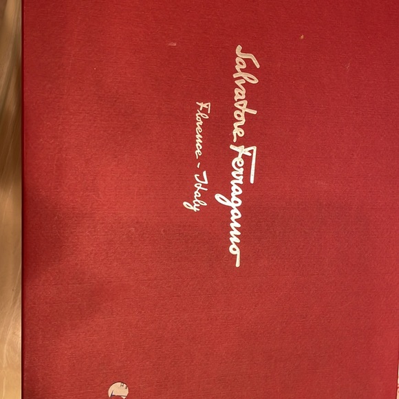 Ferragamo sapphire blue back zipper heels - Picture 5 of 6